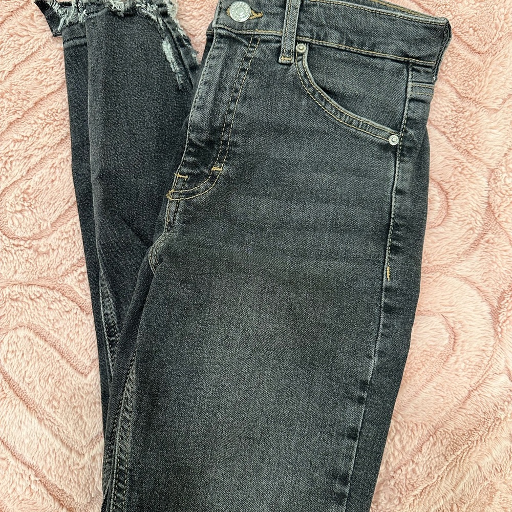 Topshop Charcoal Skinny Jeans